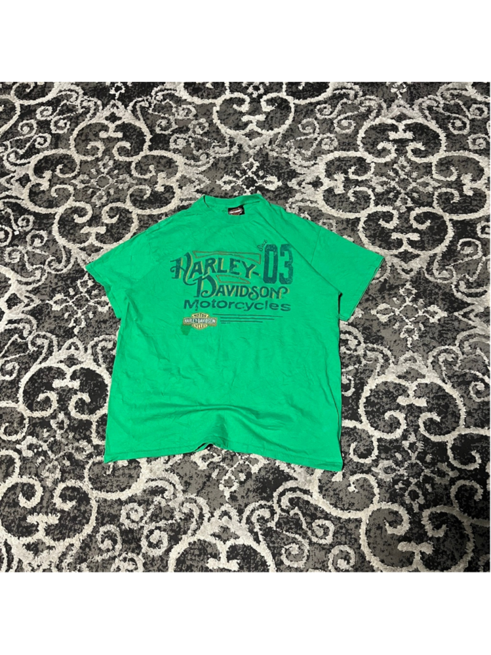 Men's Harley-Davidson Green Short Sleeve Tee L